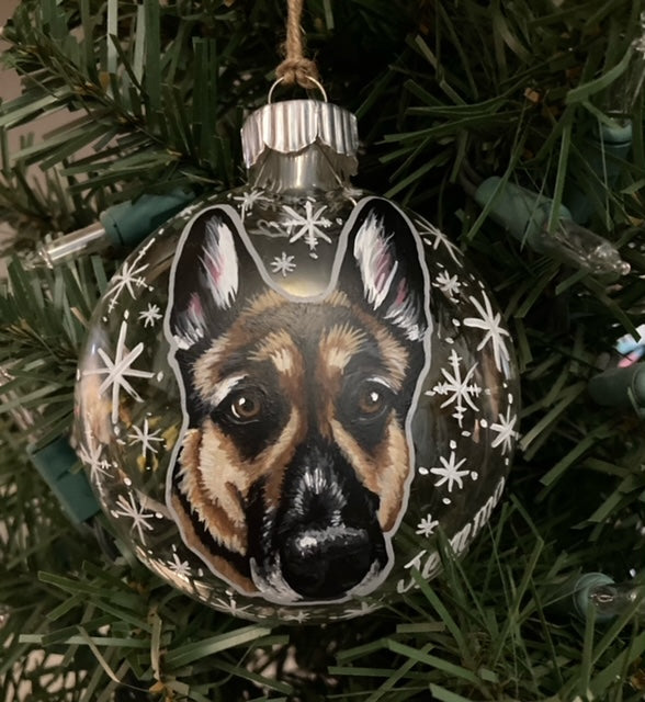 Hand-Painted Glass, Wood or Ceramic Ornaments