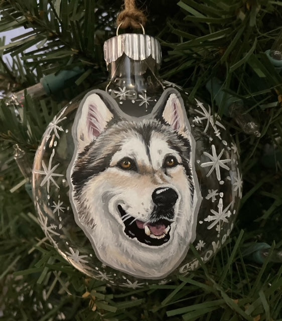 Hand-Painted Glass, Wood or Ceramic Ornaments