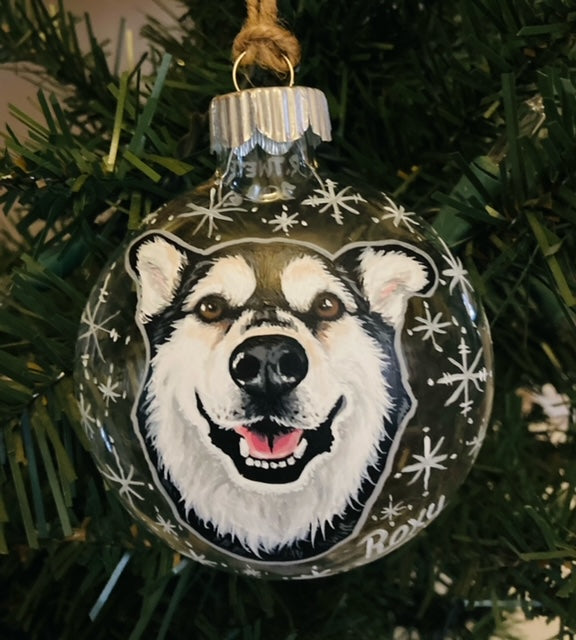 Hand-Painted Glass, Wood or Ceramic Ornaments