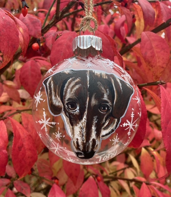 Hand-Painted Glass, Wood or Ceramic Ornaments