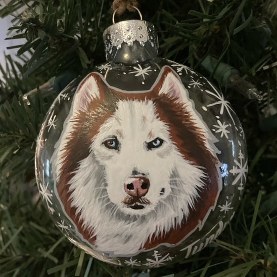 Hand-Painted Glass, Wood or Ceramic Ornaments