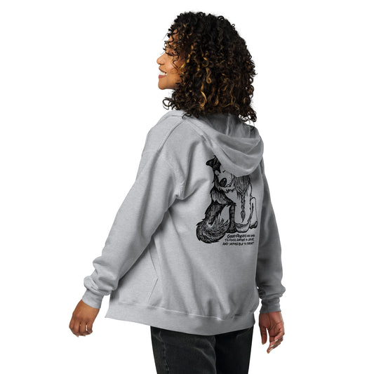 Good Friends - Alaskan Malamute Zip Hoodie