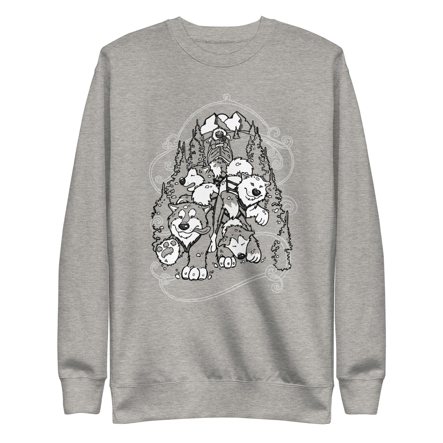 Sled Dogs Crewneck - Alaskan Malamute - Sweatshirt