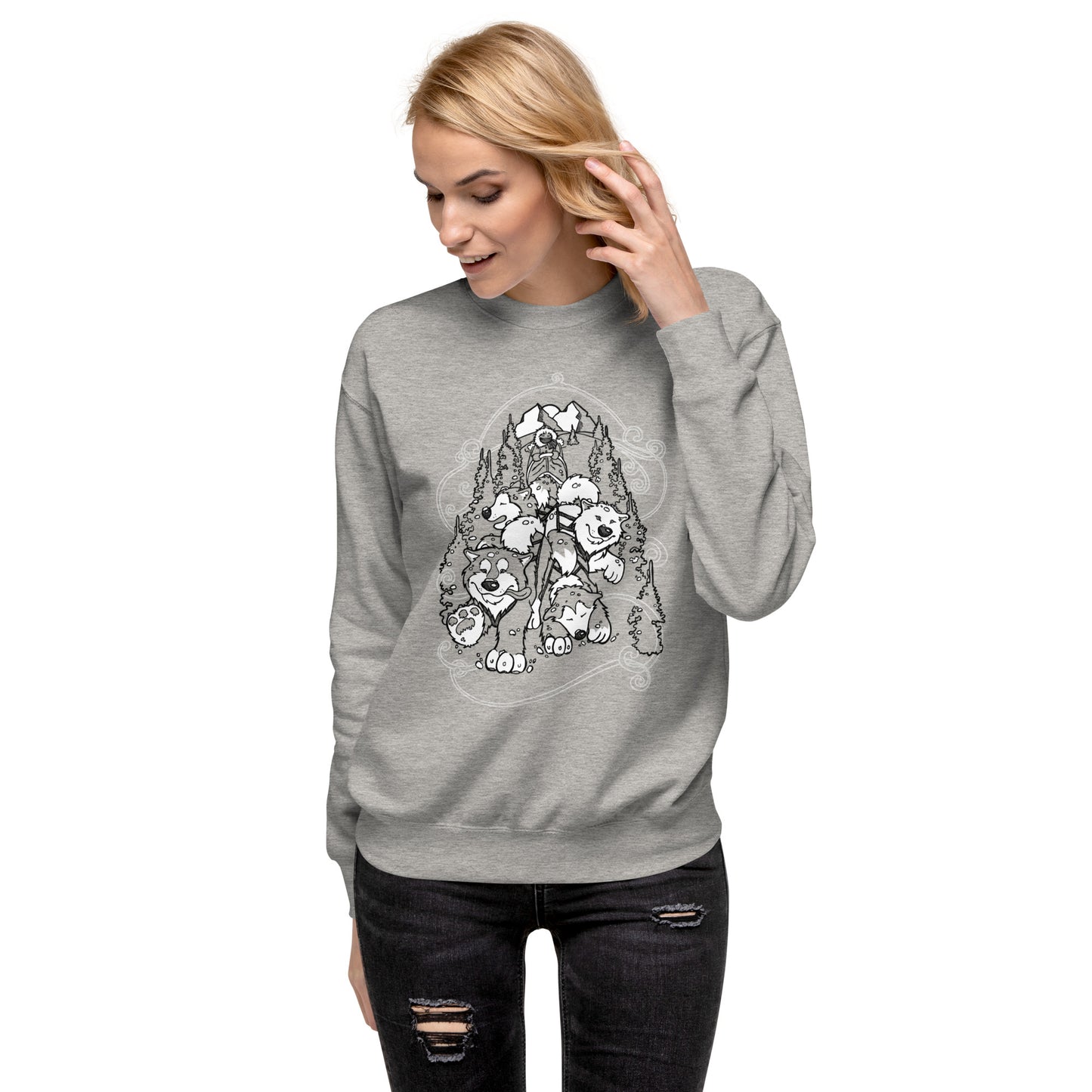 Sled Dogs Crewneck - Alaskan Malamute - Sweatshirt