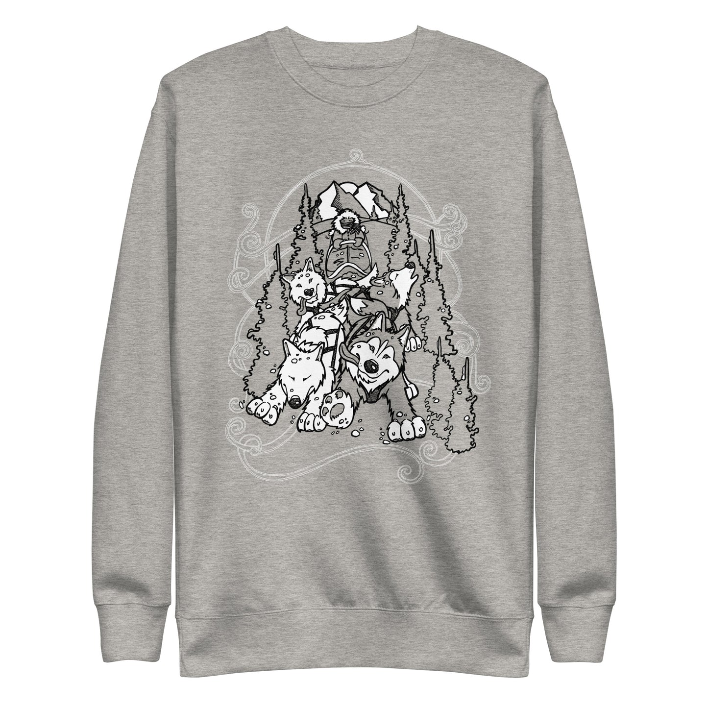 Sled Dogs Crewneck - Siberian Husky - Sweatshirt