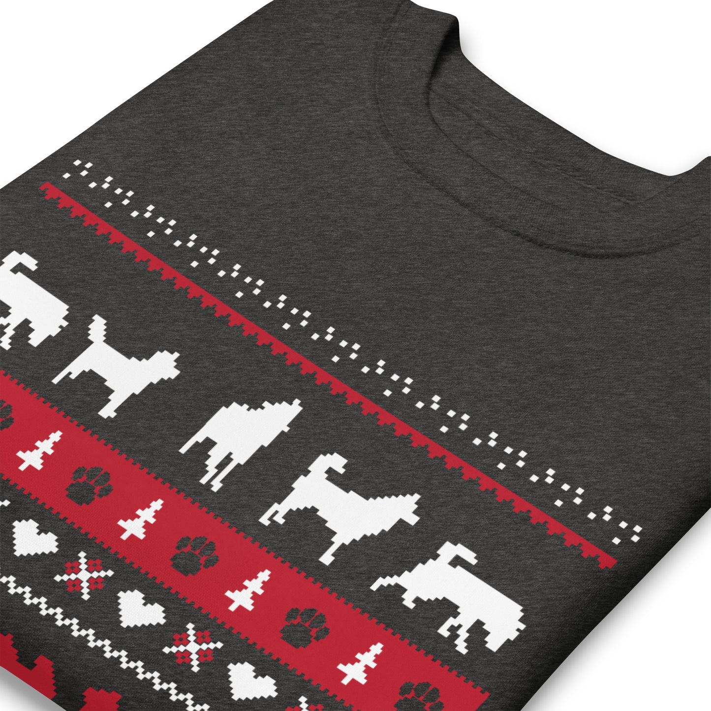 Ugly Sweater Inspired Crewneck - Siberian Husky, Alaskan Malamute - Sweatshirt