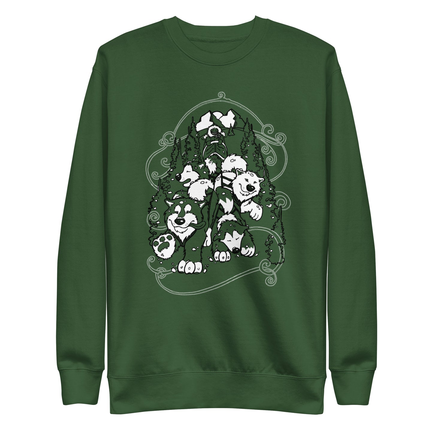 Sled Dogs Crewneck - Alaskan Malamute - Sweatshirt