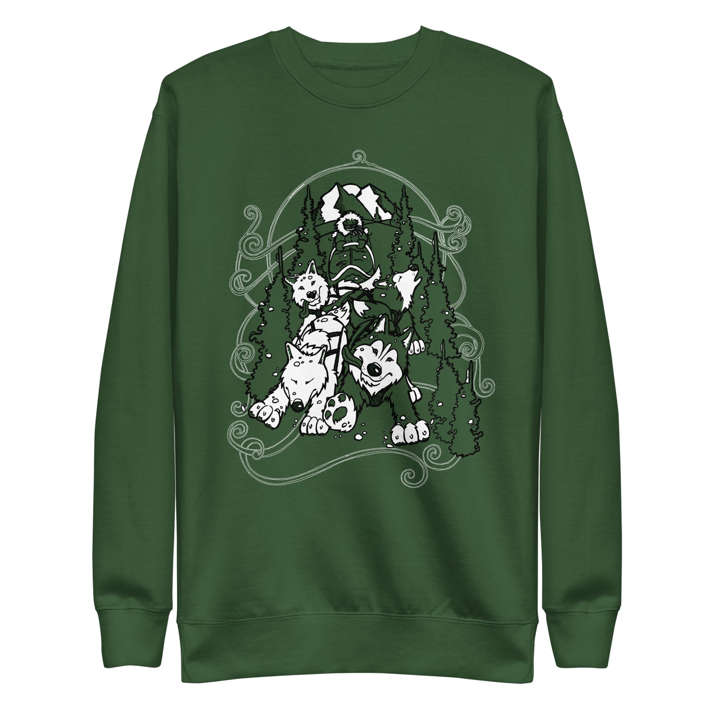Sled Dogs Crewneck - Siberian Husky - Sweatshirt