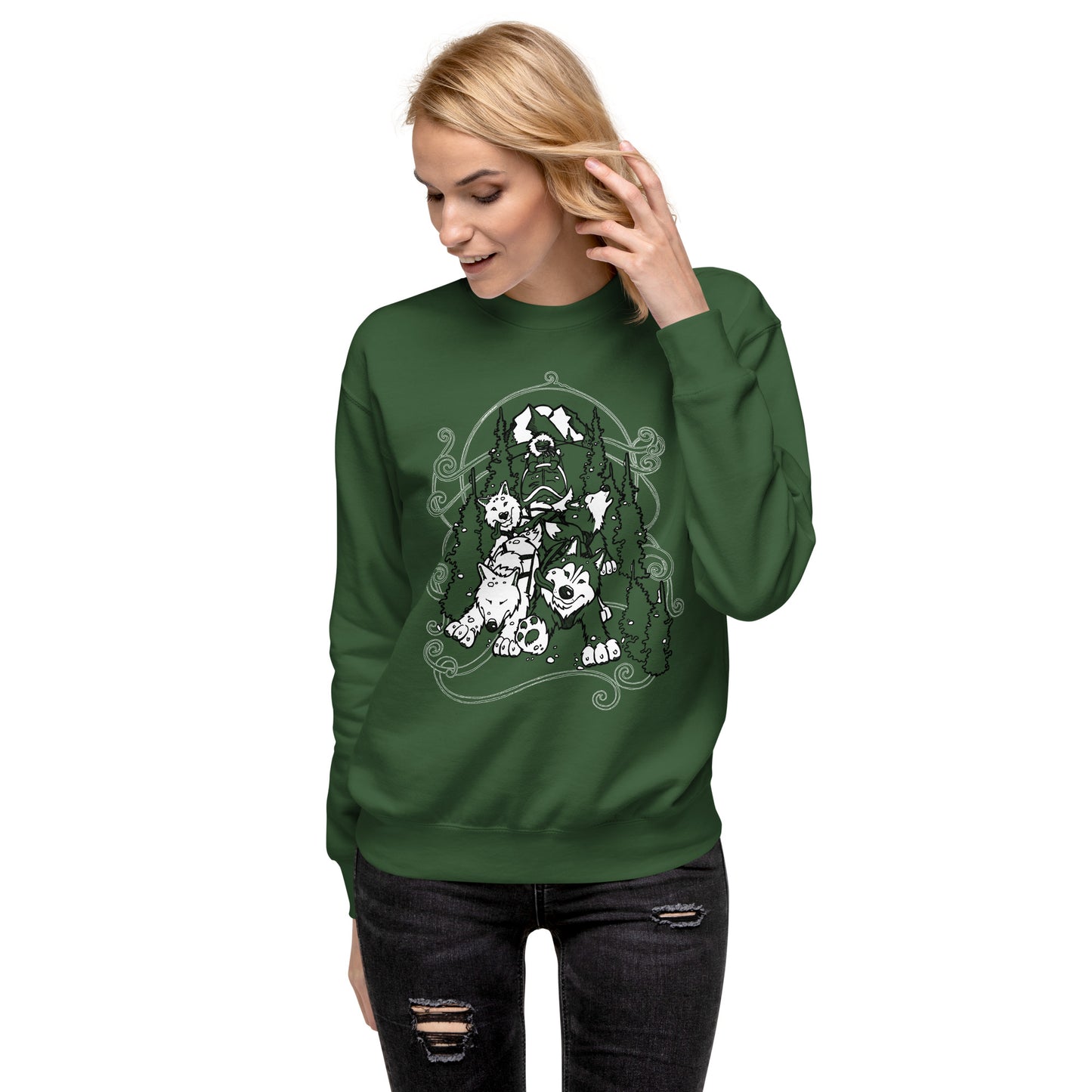 Sled Dogs Crewneck - Siberian Husky - Sweatshirt