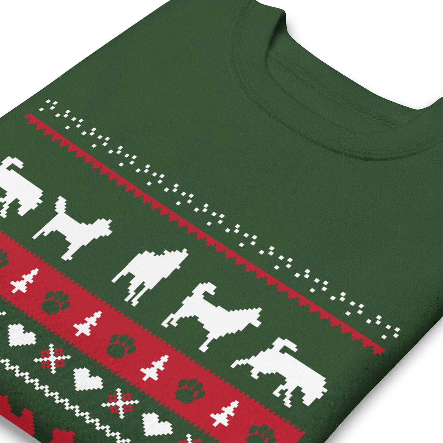 Ugly Sweater Inspired Crewneck - Siberian Husky, Alaskan Malamute - Sweatshirt