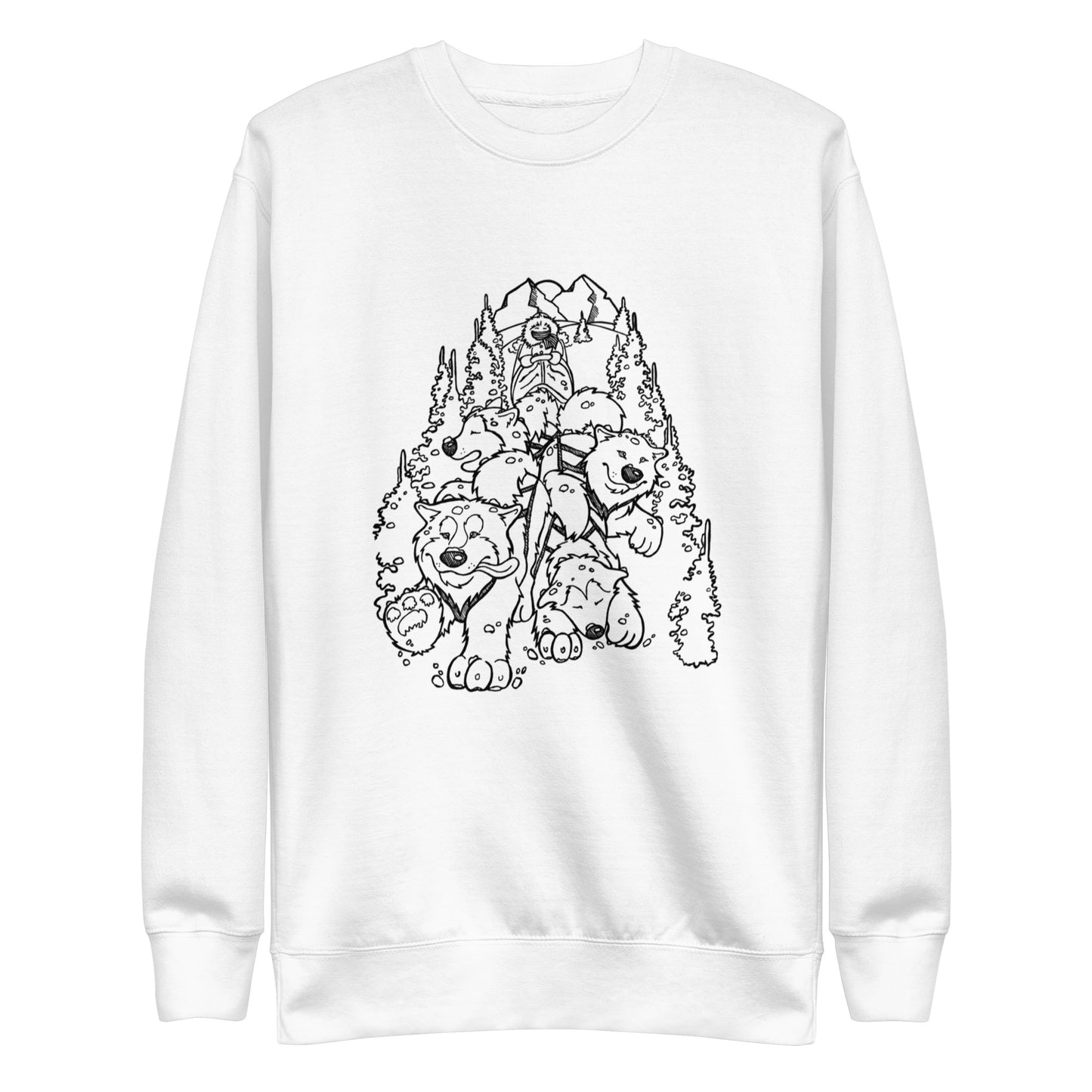 Sled Dogs Crewneck - Alaskan Malamute - Sweatshirt