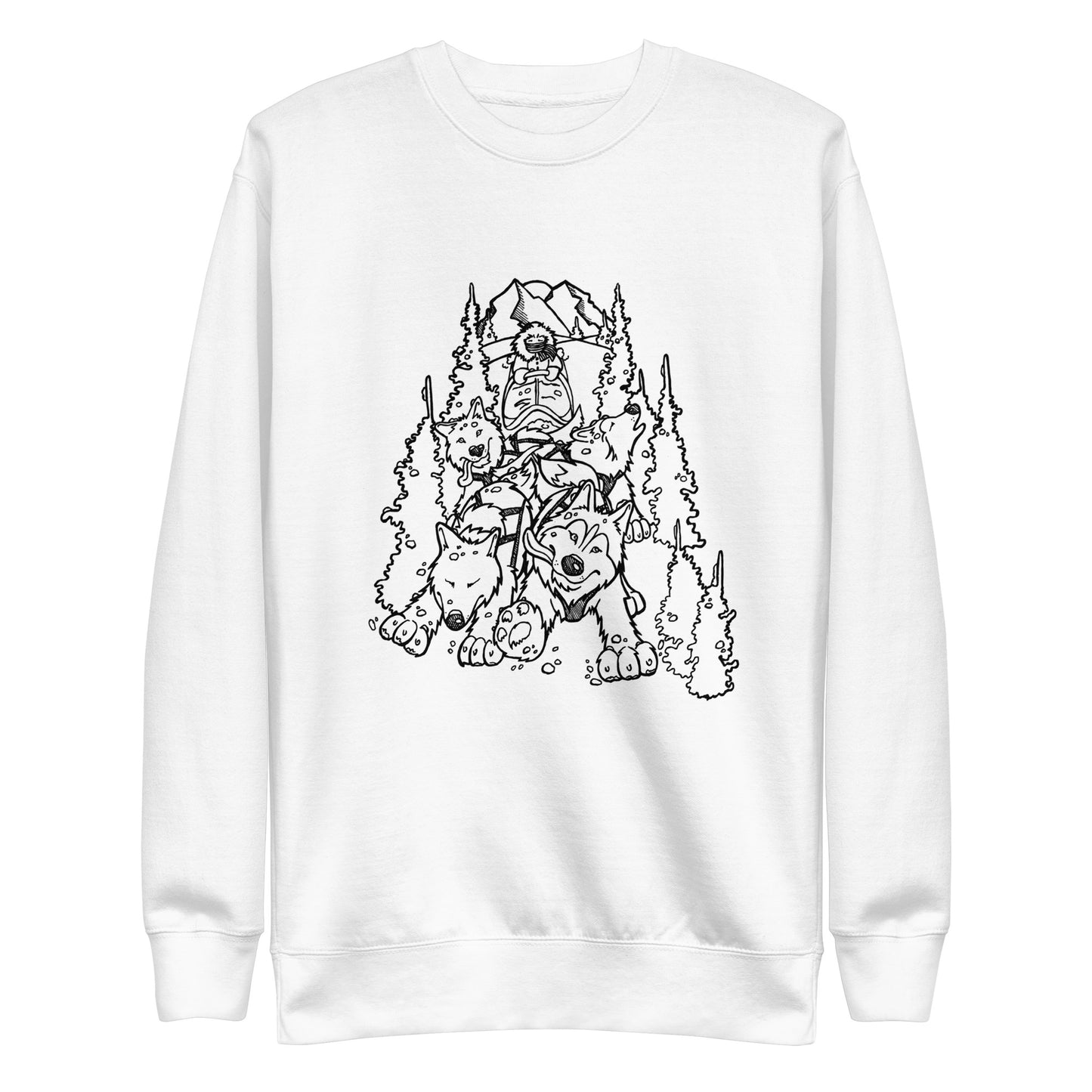 Sled Dogs Crewneck - Siberian Husky - Sweatshirt