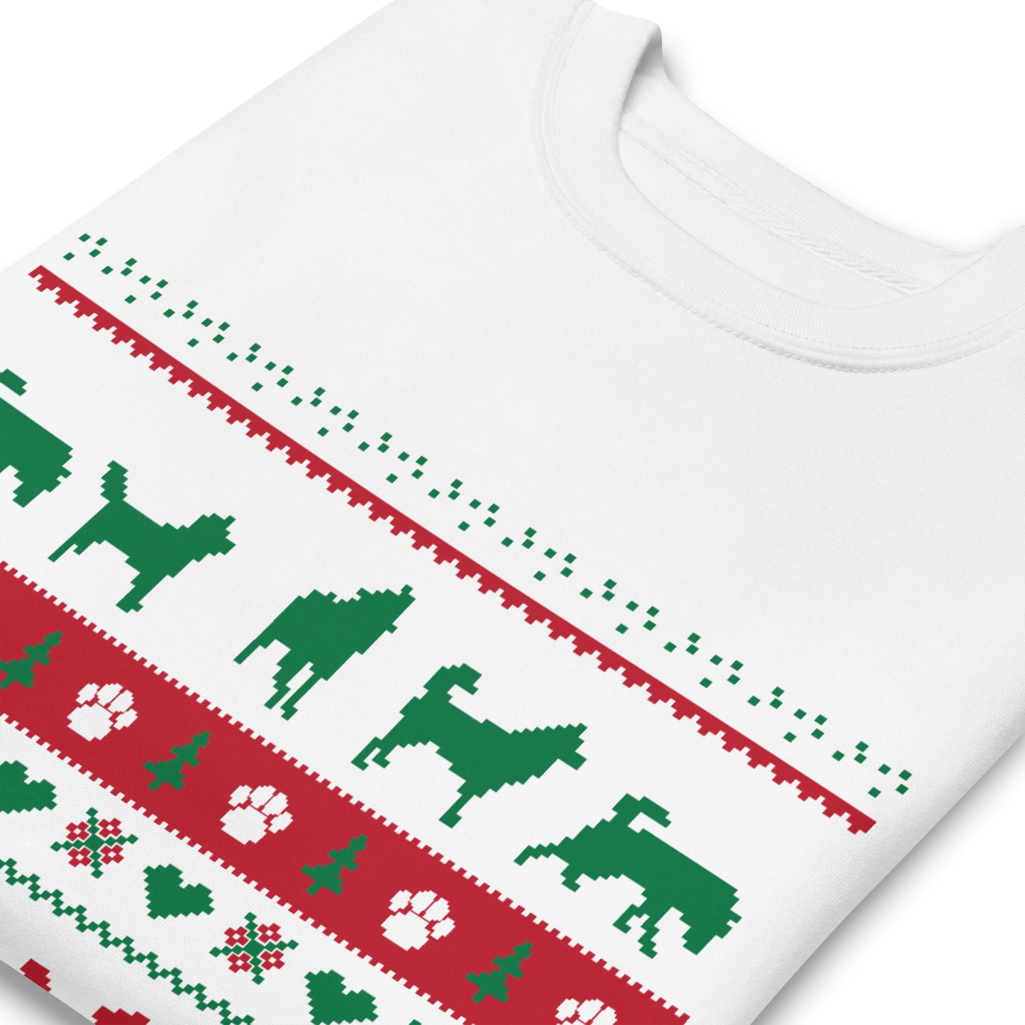 Ugly Sweater Inspired Crewneck - Siberian Husky, Alaskan Malamute - Sweatshirt