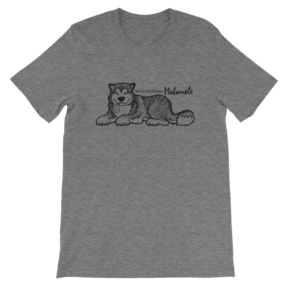 True friend Malamute Unisex Short Sleeve Jersey T-Shirt - Alaskan Malamute