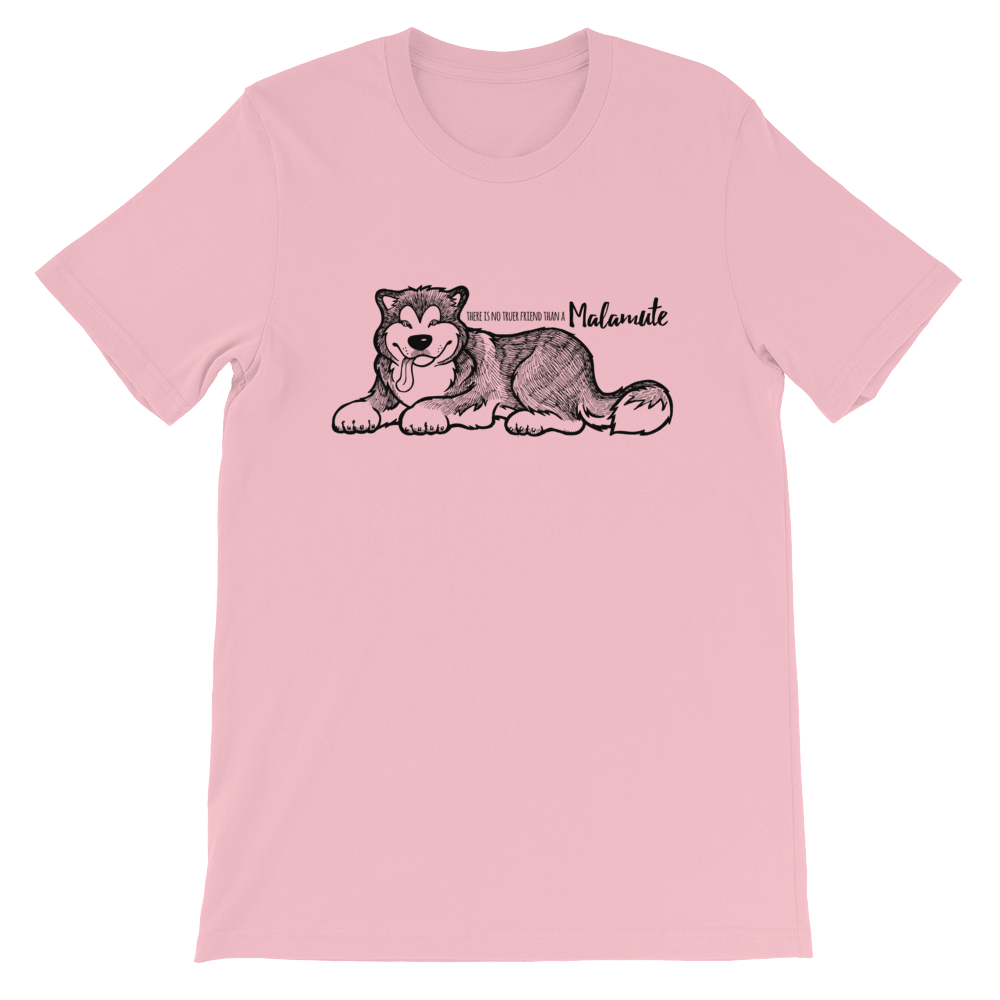 True friend Malamute Unisex Short Sleeve Jersey T-Shirt - Alaskan Malamute
