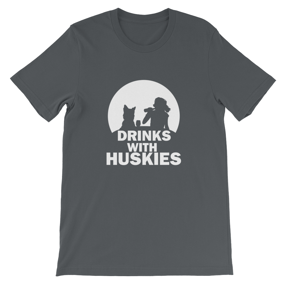 Drinks With Huskies - Siberian Unisex T-Shirt