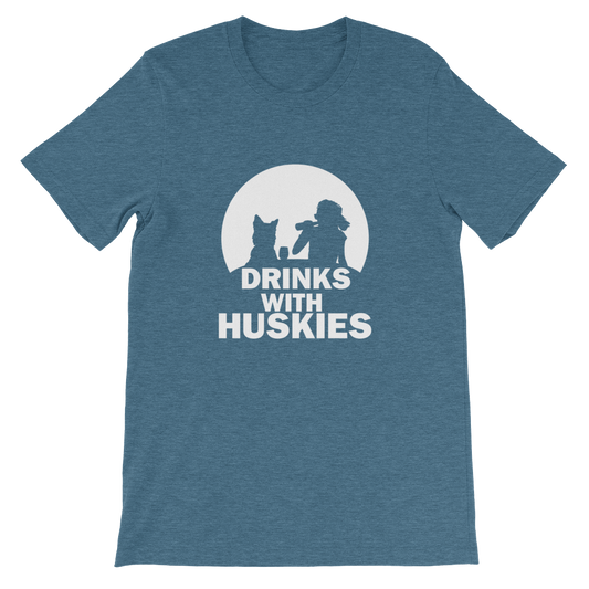 Drinks With Huskies - Siberian Unisex T-Shirt