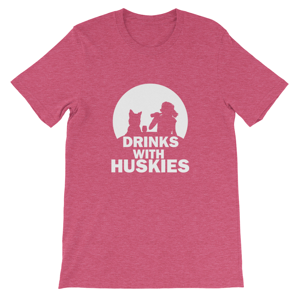 Drinks With Huskies - Siberian Unisex T-Shirt