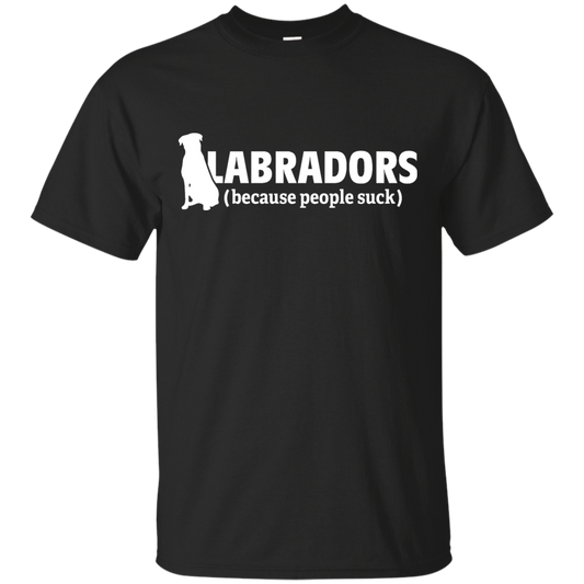 Labradors (because people suck) Softstyle T-Shirt