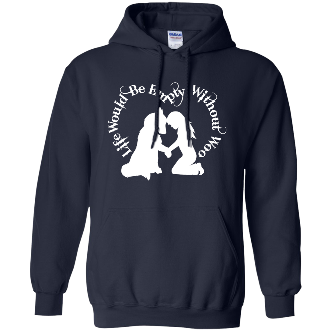 Life Without Woo - Alaskan Malamute, Siberian Husky -  Hoodie