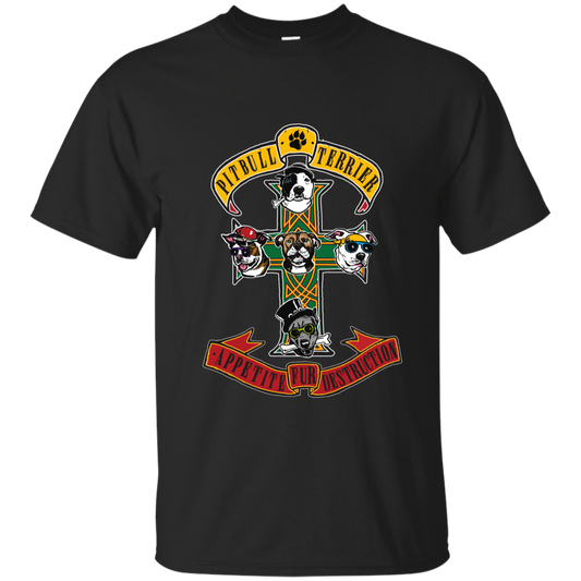 Pitbull Terrier Rock Guns N' Roses Softstyle T-Shirt