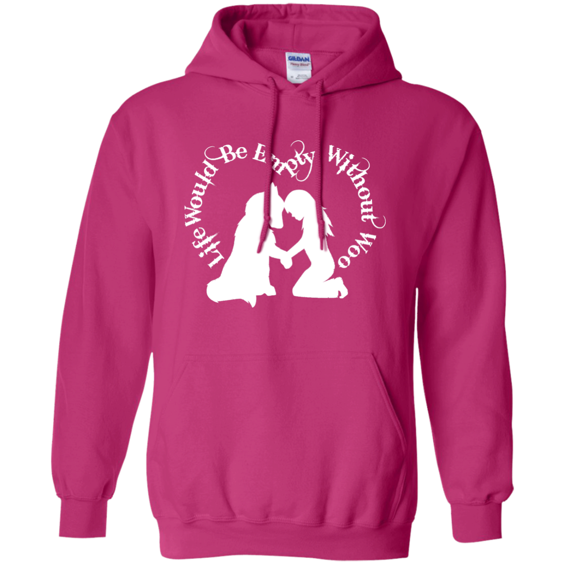 Life Without Woo - Alaskan Malamute, Siberian Husky -  Hoodie