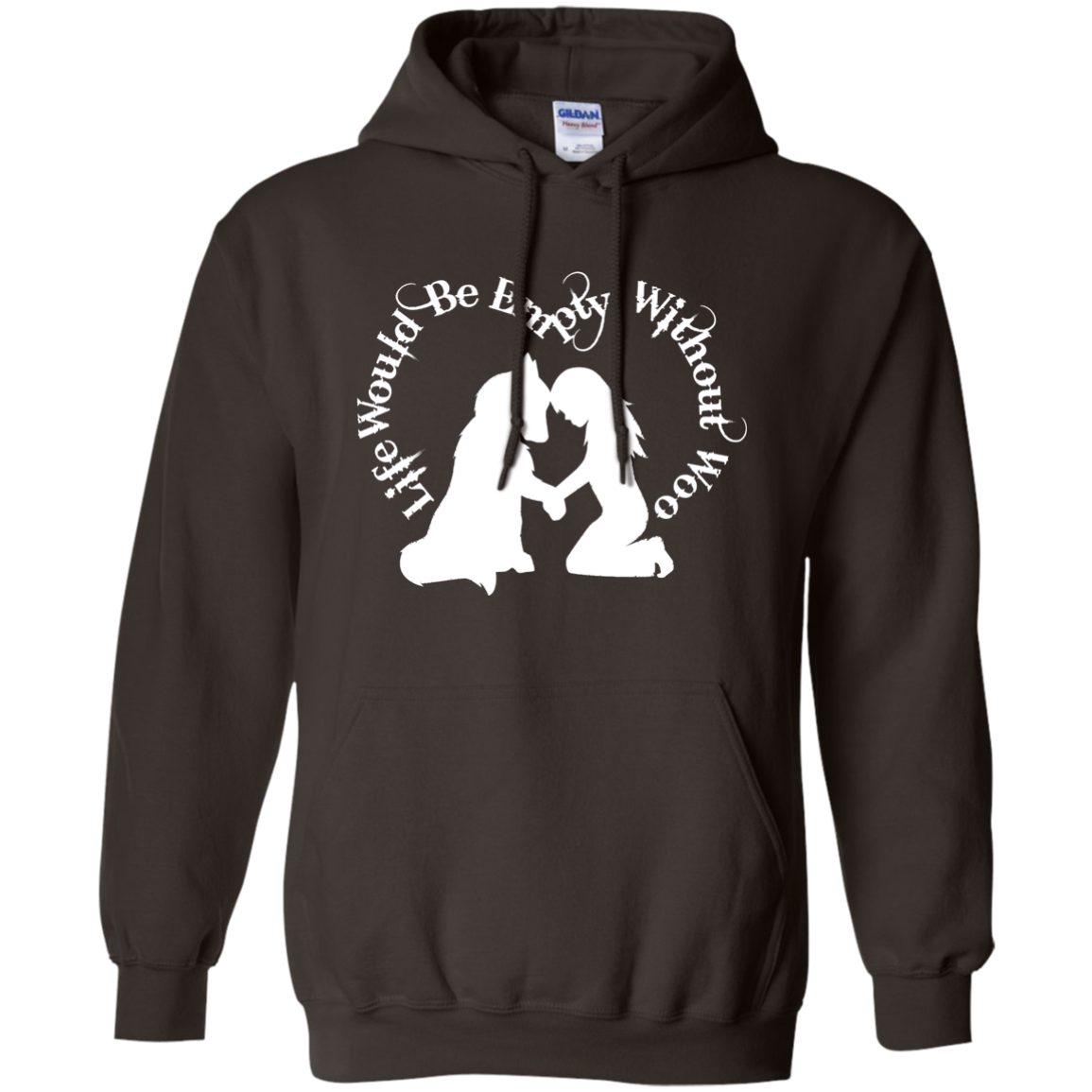 Life Without Woo - Alaskan Malamute, Siberian Husky -  Hoodie
