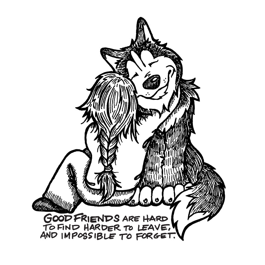 Weekly Custom Illustration! Good Friends! Your Dog, Any Breed!