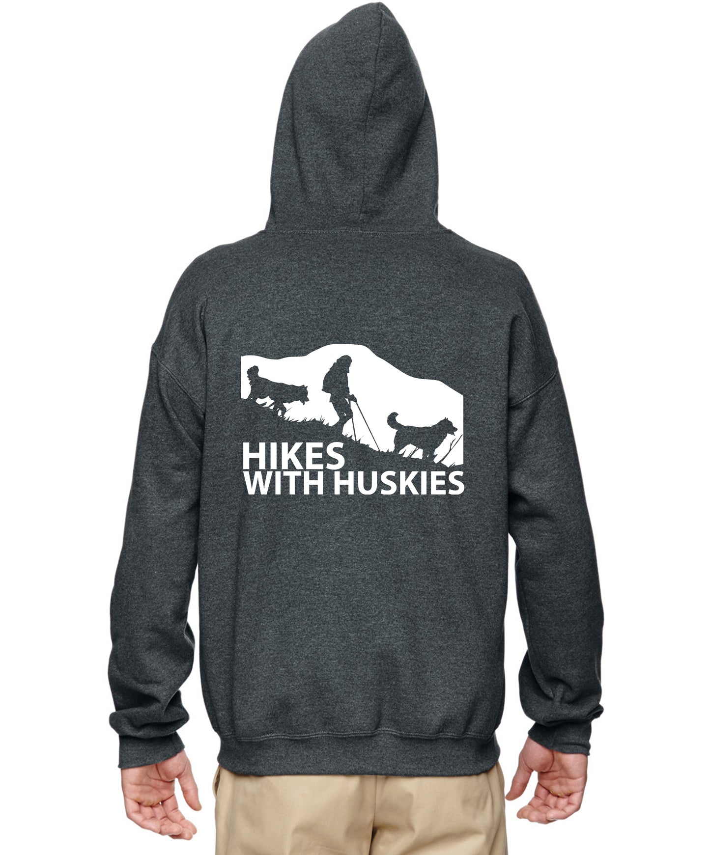 Hikes with Huskies - Siberian Husky Zip Hooded Sweatshirt