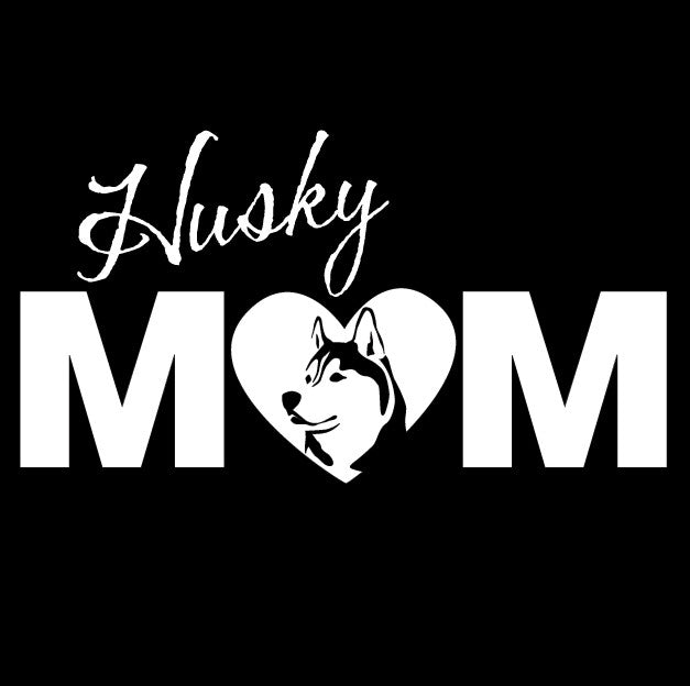Husky Mom Vinyl Decal - Siberian Husky - Car, Vehicle, Sticker
