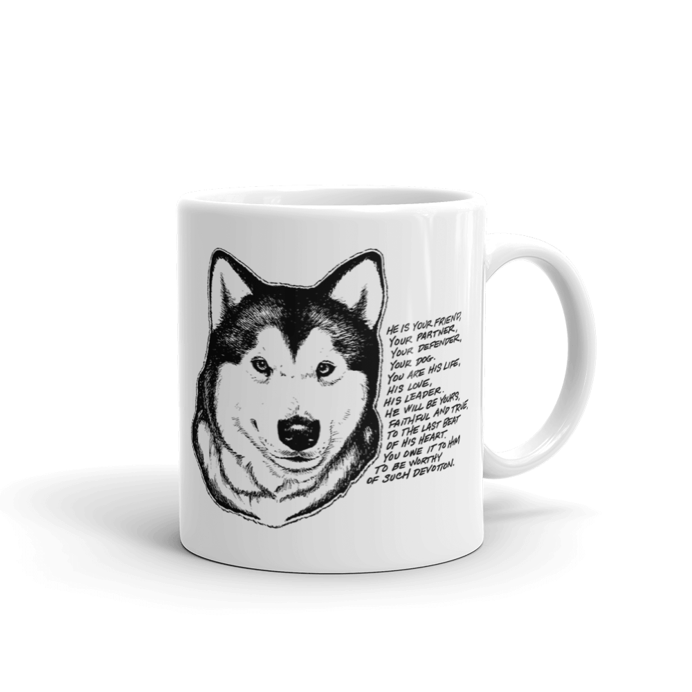 Malamute Devotion - Alaskan Malamute Mug - Coffee Mug
