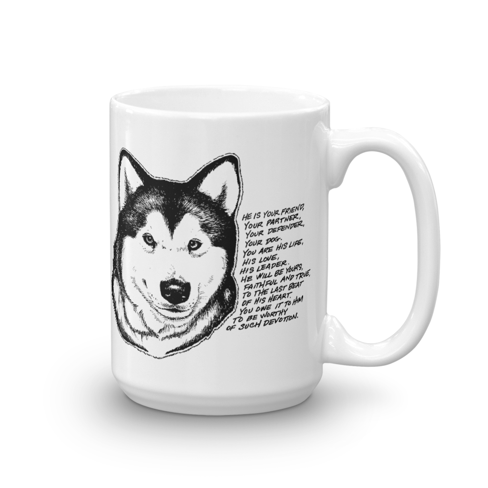 Malamute Devotion - Alaskan Malamute Mug - Coffee Mug