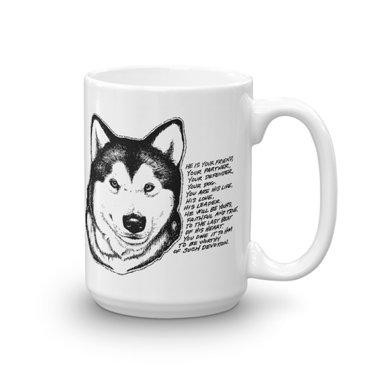 Malamute Devotion - Alaskan Malamute Mug - Coffee Mug