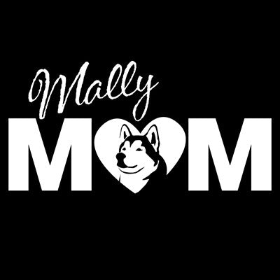 Mally Mom Vinyl Decal - Alaskan Malamute - Car, Truck, Window