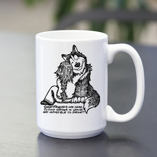 Good Friends Siberian Husky Mug - Coffee Mug