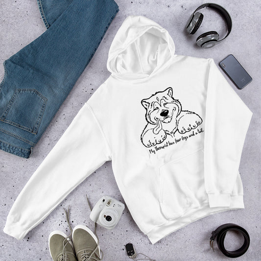 My Therapist Has Four Legs and a Tail - Alaskan Malamute Art, Shirts, Pillows or Mugs