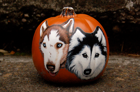 Hand-Painted Pumpkins with Your Dog!