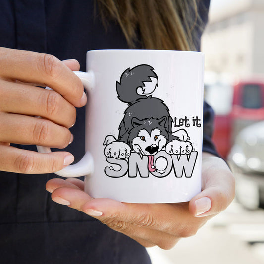 Let it Snow - Alaskan Malamute - Coffee Mug