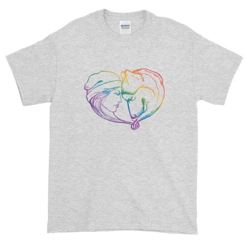 A Girl and Her Dog - Alaskan Malamute - Siberian Husky Softstyle Tee