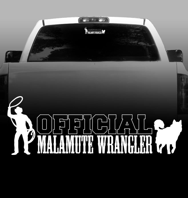 Malamute Wrangler- Alaskan Malamute- Car, Vehicle, Sticker