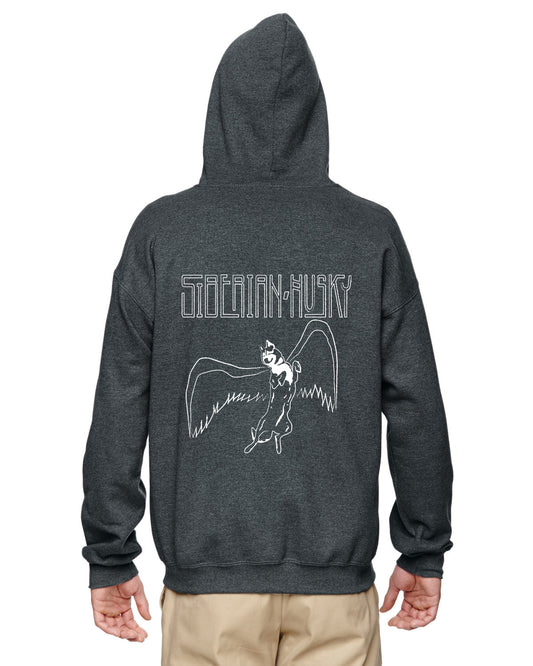 Huskies Rock Led Zeppelin - Siberian Husky - Sled Dog Zip Hoodie