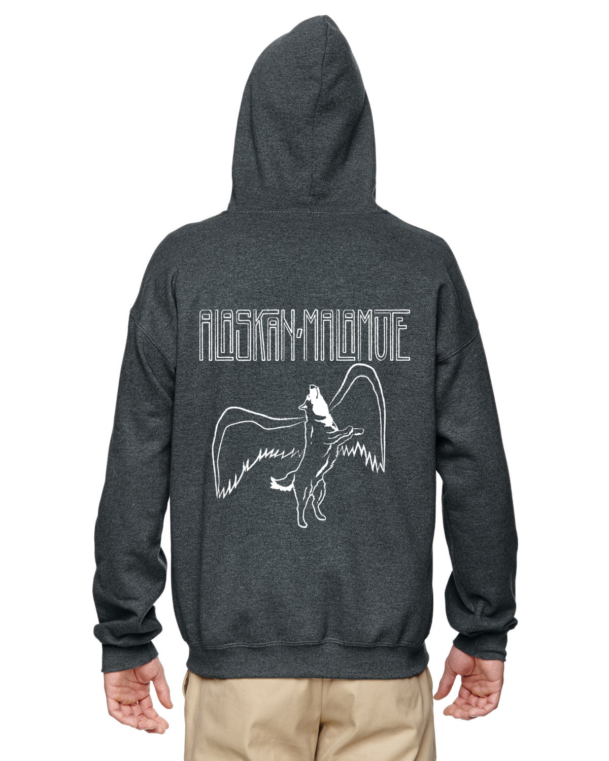 Malamutes Rock Led Zeppelin - Alaskan Malamute - Sled Dog Zip Hoodie