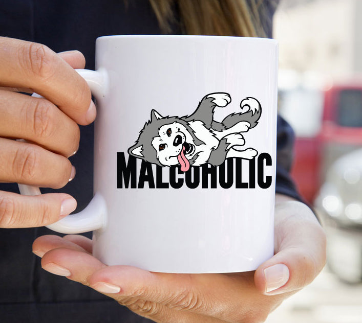 Malcoholic - Alaskan Malamute - Coffee Mug