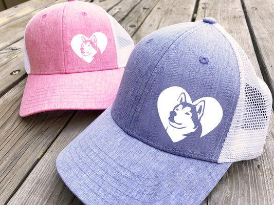 Alaskan Malamute Heart Trucker Hat