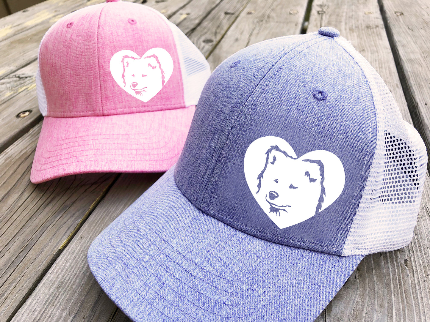 Samoyed Heart Trucker Hat