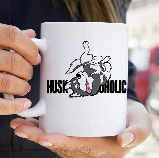 Huskoholic - Siberian Husky Mug - Coffee Mug