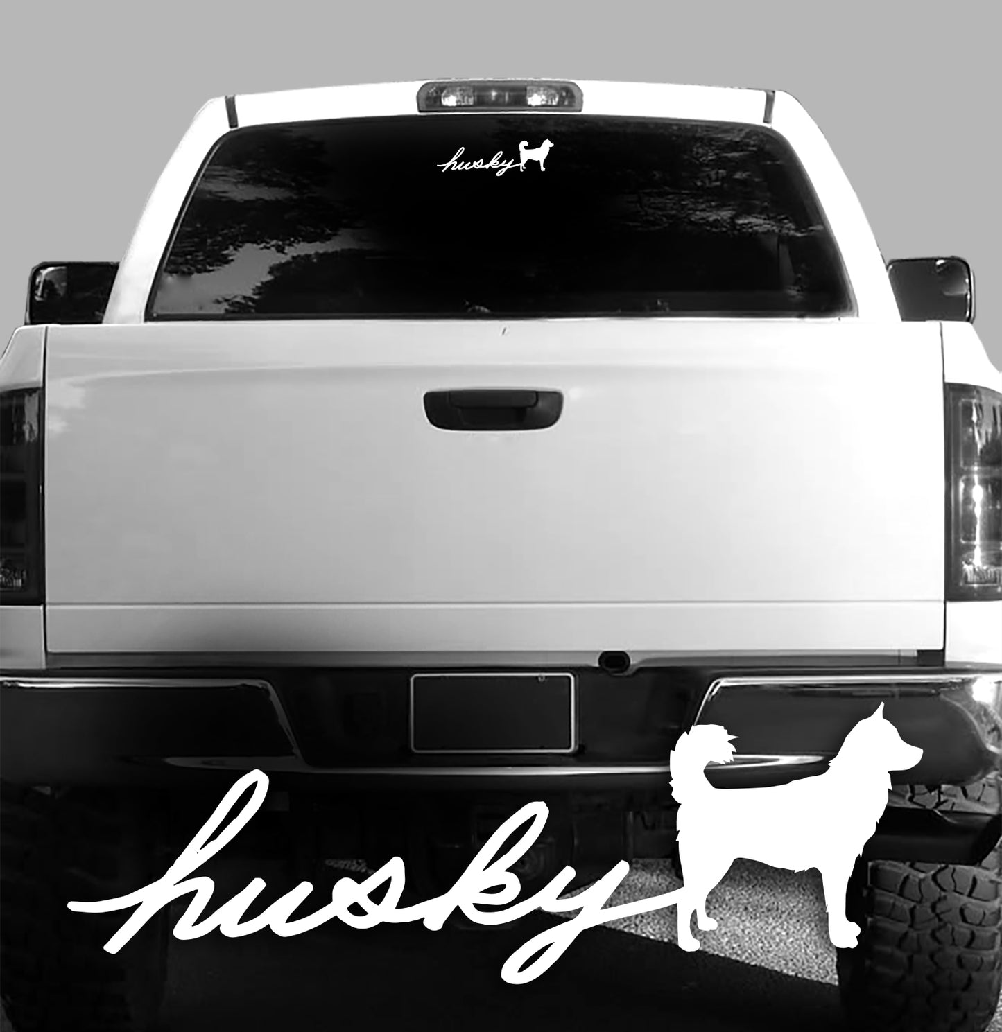 Husky Script - Vinyl Decal Car Sticker - Siberian Husky