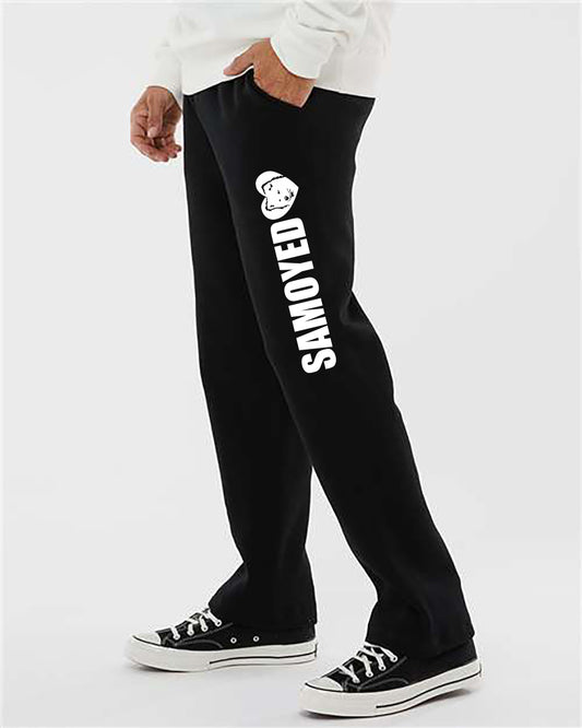 Samoyed Heart - Love - Open Bottom Sweatpants