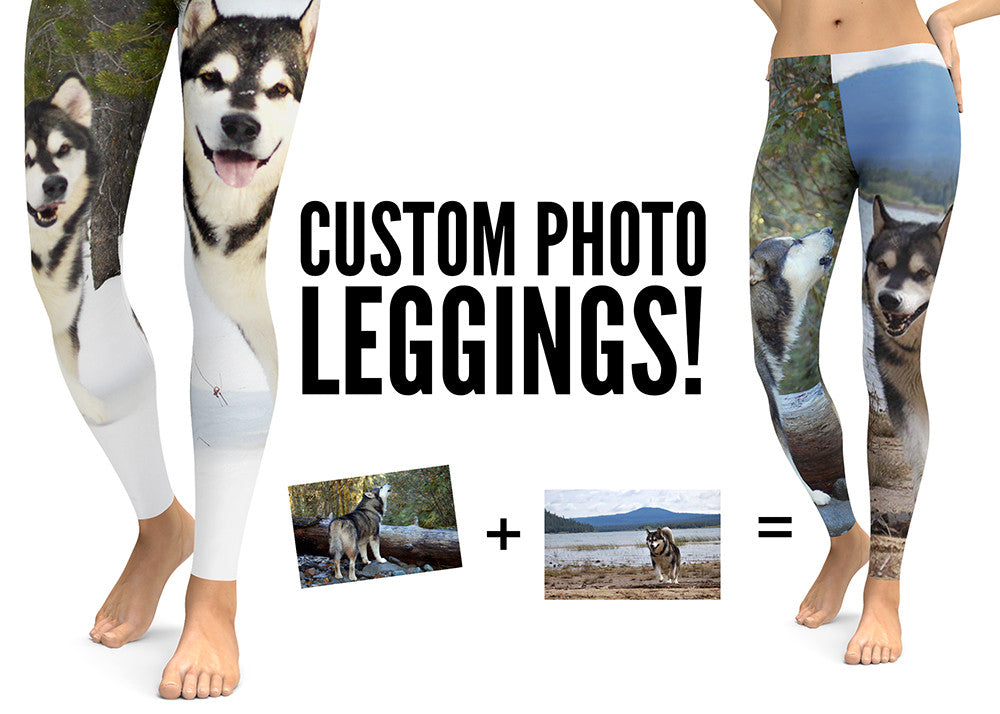 Custom Photo Leggings - Your Photos - Dogs on Leggings – Made in America