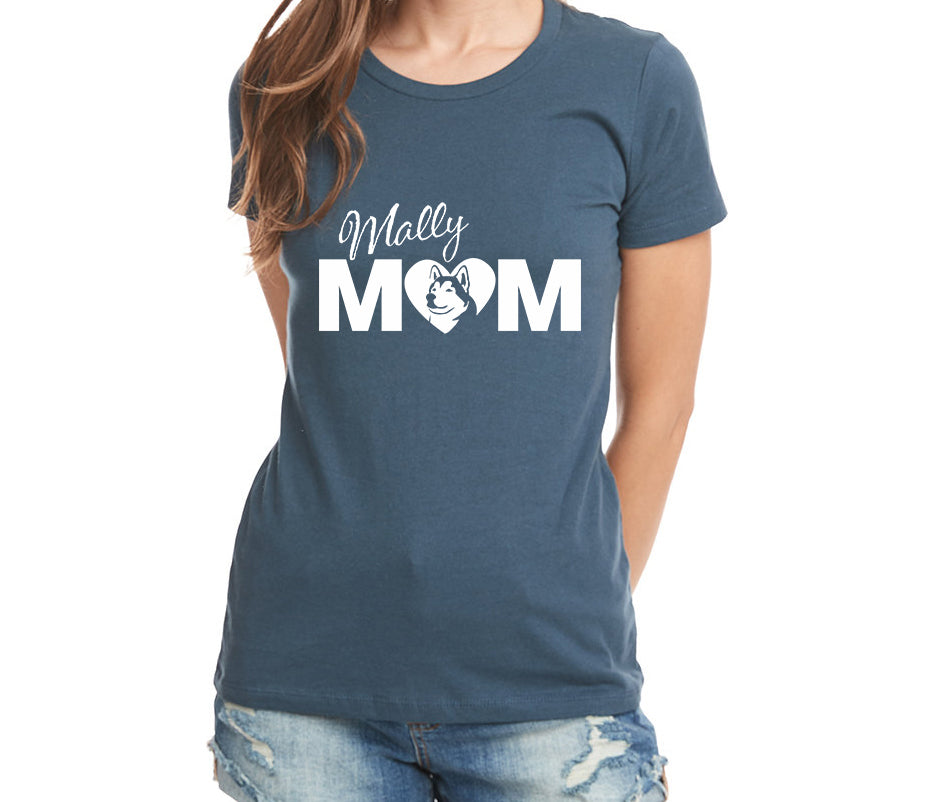 Mally Mom - Alaskan Malamute Ladies' T-Shirt